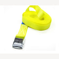 Spanband met klemsluiting geel 25 mm - 5 meter