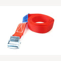 Spanband met klemsluiting rood 25 mm - 1,5 meter
