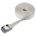 Spanband met klemsluiting wit 25 mm - 6 meter