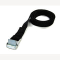 Spanband met klemsluiting zwart 20 mm - 1 meter