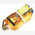 Spanband met ratel oranje 50 mm - 10 meter