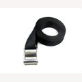 Spanband met RVS klemsluiting zwart 25 mm - 1,5 meter