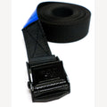Spanband met zwarte klemsluiting zwart 25 mm - 3 meter