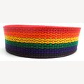Spanband op rol regenboog 50 mm - 50 meter