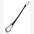 Spanrubber 7 mm met karabijnhaak RVS - 30 cm