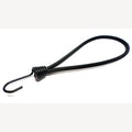 Spanrubber zwart 5 mm met 1 metalen haak - 22-40 cm