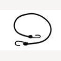 Spanrubber zwart 8 mm met spinhaken - 100 cm