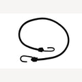 Spanrubber zwart 8 mm met spinhaken - 80 cm